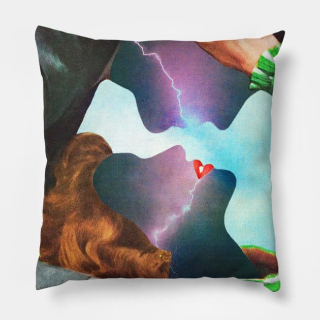 Electric Love Pillow by MsGonzalez