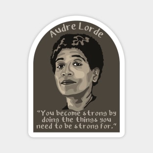 Audre Lorde Portrait and Quote Magnet