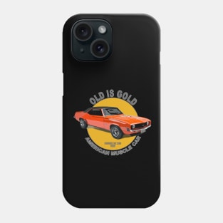 Camaro SS 396 American Muscle Car 60s 70s Old is Gold Phone Case