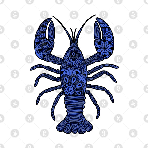 Lobster (black and blue vertical) by calenbundalas