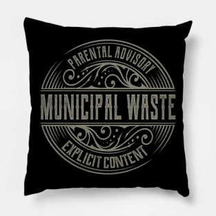 Municipal Waste Vintage Ornament Pillow