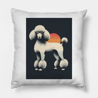 Poodle Dog 3 - Japanese Old Vintage Pillow