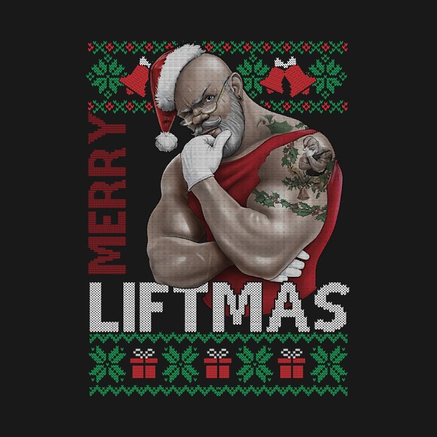 Merry Liftmas Ugly Christmas Gym Workout Gift Mens 5 by SloanCainm9cmi