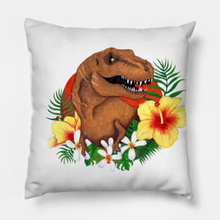 Tropical Dinosaur Pillow