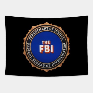 The FBI - Badge logo - 60s Tv Show Tapestry