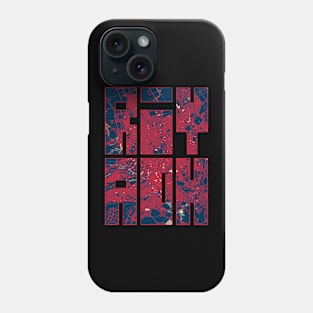 Riyadh, Saudi Arabia City Map Typography - Hope Phone Case