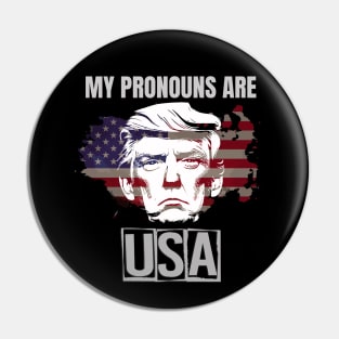 My Pronouns Are USA Pin