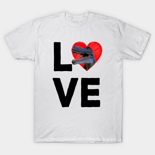 Discover Love Dinosaur Heart - Love Dinosaur - T-Shirt