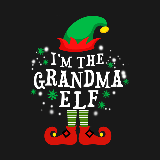 I'm The Grandma Elf Funny Christmas by DexterFreeman