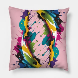 Color brushstroke Pillow