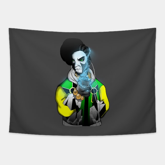 Hip-hop  Witch Doctor Tapestry by Wash3Zero