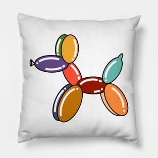Rainbow Balloon Animal Dog Pillow