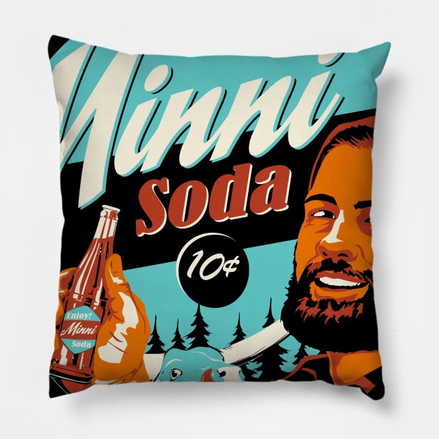 Minni Soda Pillow by stevethomasart