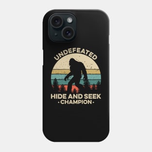 Vintage Undefeated Hide And Seek Champion Shirt Bigfoot Phone Case