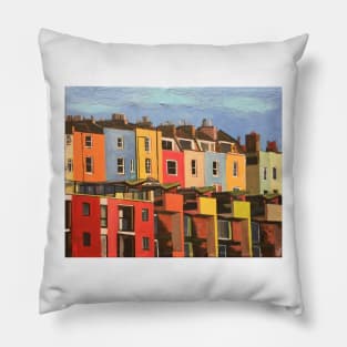 Bristol, Colourful Houses Pillow