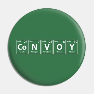 Convoy (Co-N-V-O-Y) Periodic Elements Spelling Pin