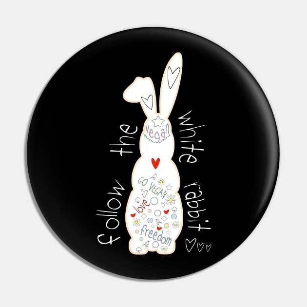 Follow the white rabbit...go vegan! Pin by teeco