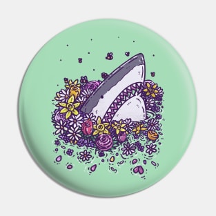 Spring Shark Pin