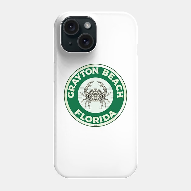 Grayton Florida Crab 30A 30 A Emerald Coast Walton County Phone Case by TravelTime