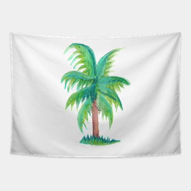 Green Palm Tapestry by wtaylor72
