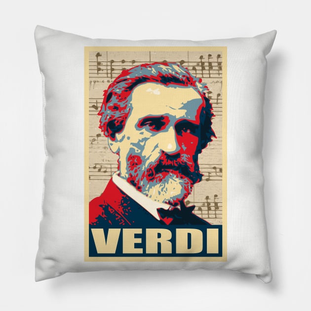 Giuseppe Verdi Pillow by Nerd_art