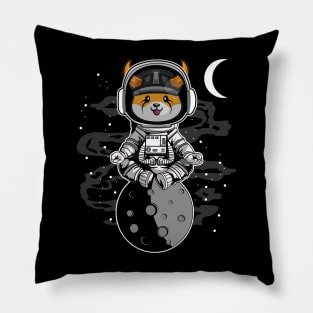 Astronaut Floki Inu Coin  Floki Army To The Moon Crypto Token Cryptocurrency Wallet Birthday Gift For Men Women Kids Pillow