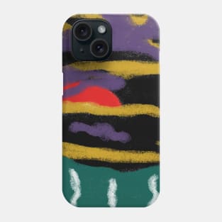 Colors and shapes of abstract work and environment. Phone Case