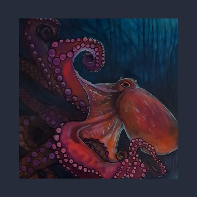 Giant Pacific Octopus by StephaniePerryArt