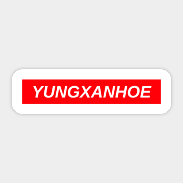 Yungxanhoe Red Box Logo Playboi Carti Sticker Teepublic Uk Send a sticker in ios imessage or as a text message on android and in your video chats from these playboi carti stickers. teepublic