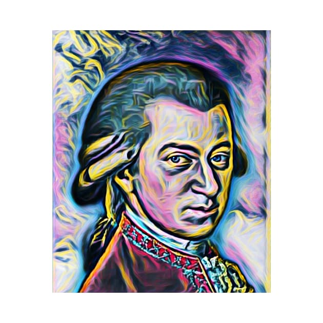 Wolfgang Amadeus Mozart Portrait | Wolfgang Amadeus Mozart Artwork 8 by JustLit