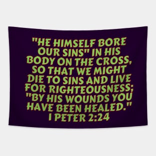 Bible Verse 1 Peter 2:24 Tapestry