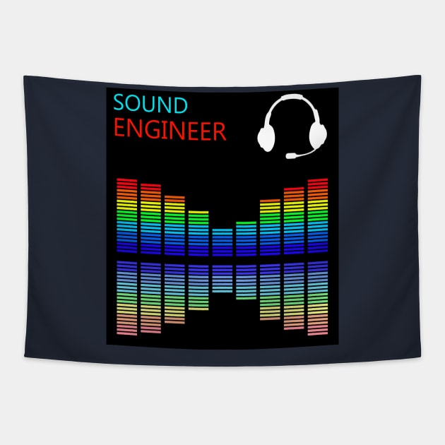 Best design sound engineer audio engineering Tapestry by PrisDesign99