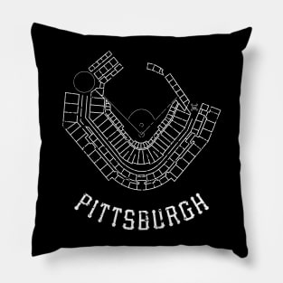 PNC Park - white Pillow