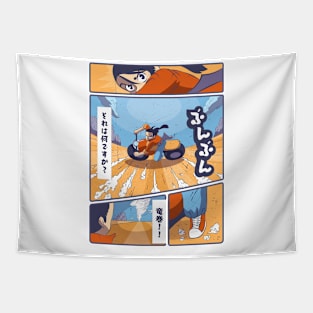 Japanese Comic art Tapestry