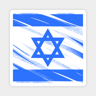 Flag of Israel grunge style Magnet
