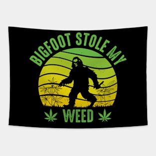 Bigfoot stole my weed Tapestry