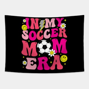 Groovy In My Soccer Mom Era Cute Game Day Vibes Mother Day Tapestry