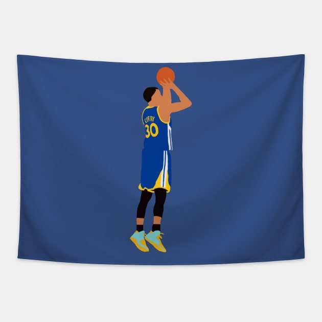 Steph Curry Jumper Tapestry by xRatTrapTeesx