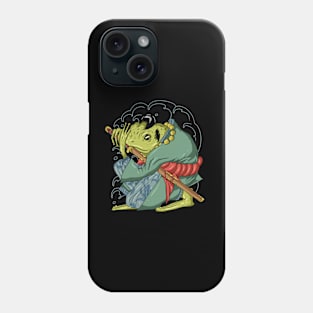 Samurai frog Phone Case