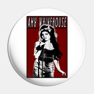 Vintage Retro Amy Whinehouse Pin