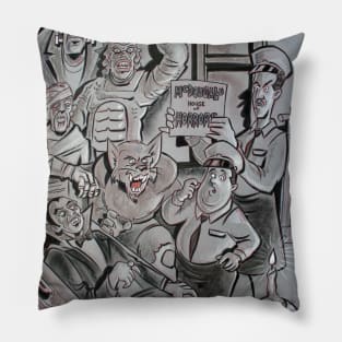 Abbot & Costello & the Classic Creatures Pillow