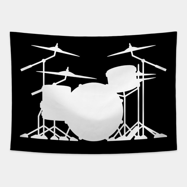 Minimalist Drums Tapestry by Issho Ni