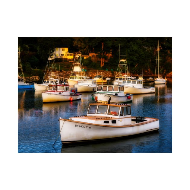 Perkins Cove Lobster Boats by jforno