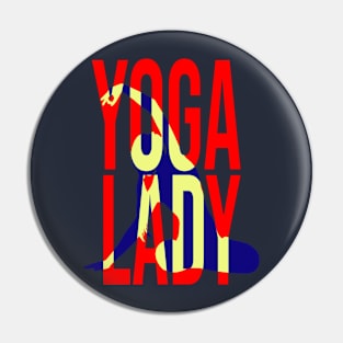 Yoga Lady - T shirt for Yoga Life Pin