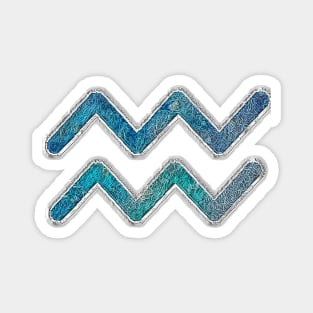 Aquarius sign Magnet