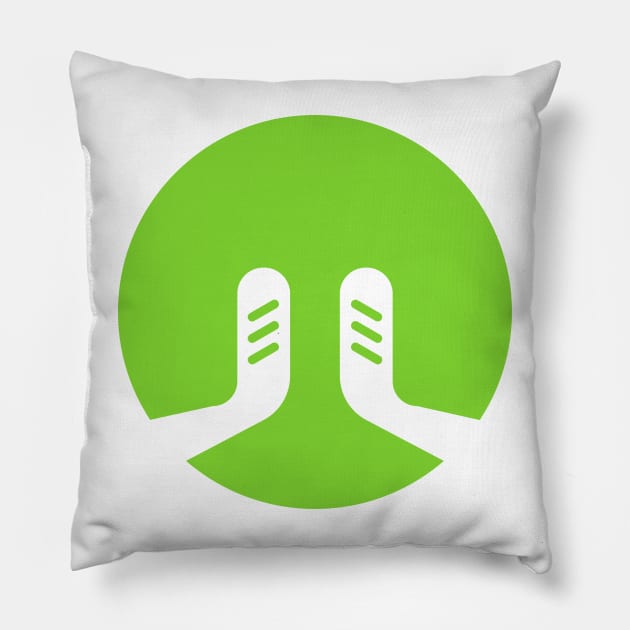 golf logo Pillow by geekycowboy