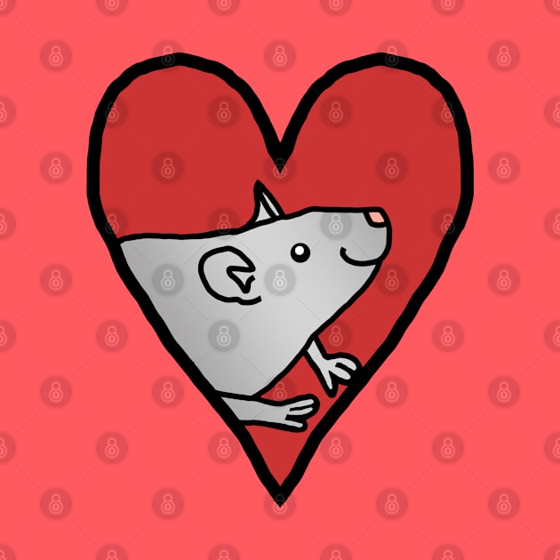 My Valentine Rat by ellenhenryart