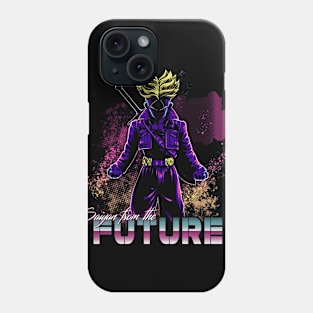 Retro Saiyan from the future Phone Case