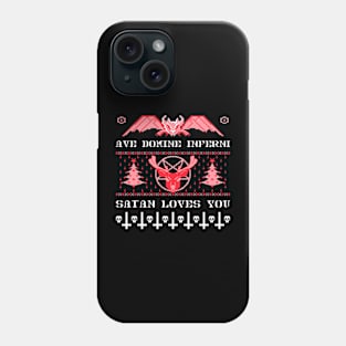 Satan Loves You Holiday Design Phone Case