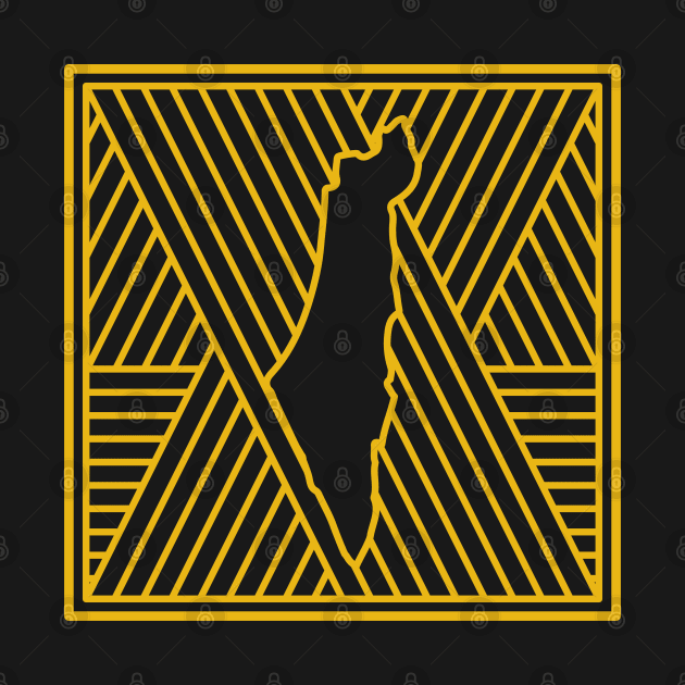 All Freedom Roads Lead to Palestine, Palestinian Map In Pattern Design - yel by QualiTshirt